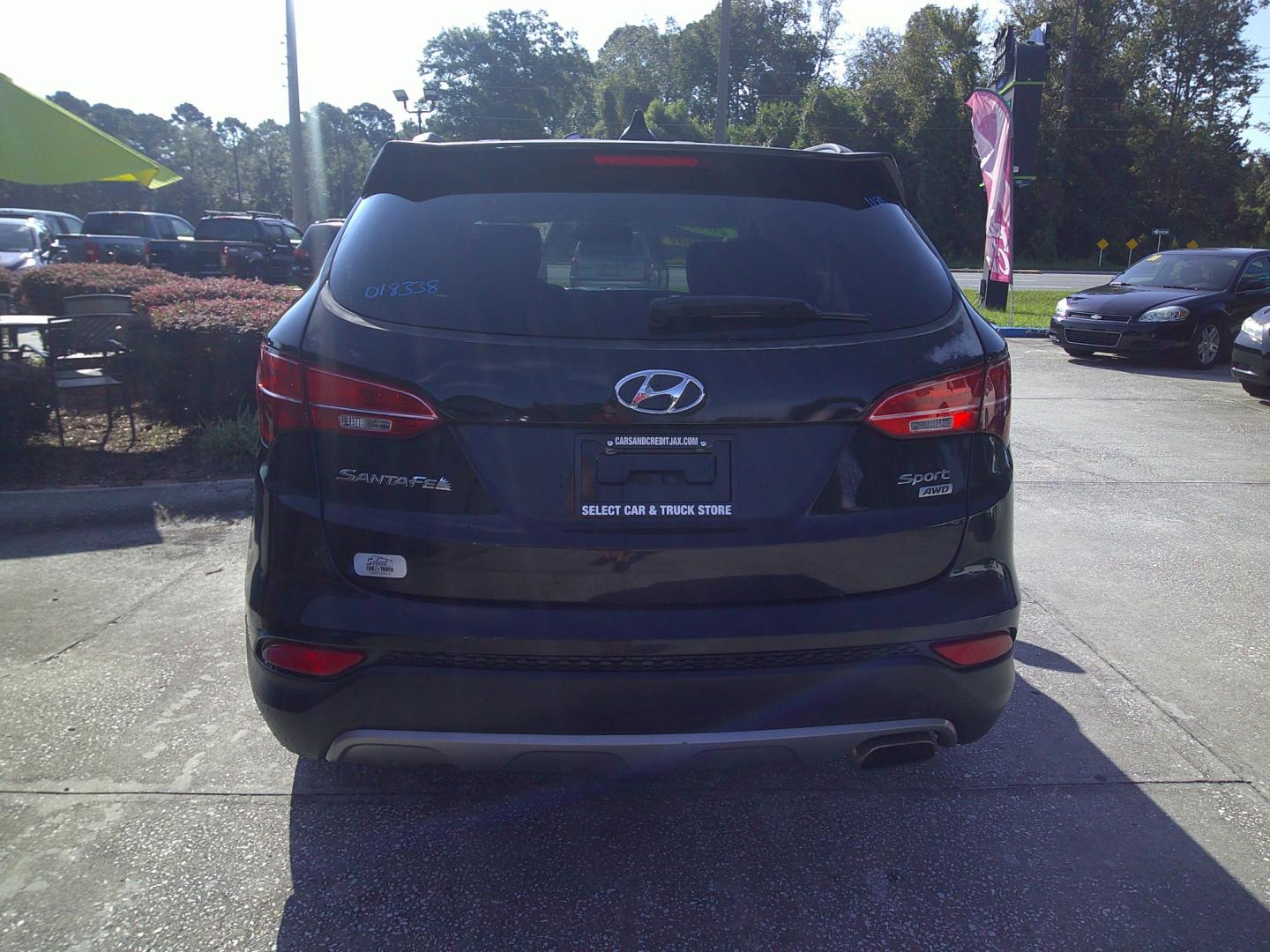 2013 BLACK HYUNDAI SANTA FE SPORT BASE (5XYZUDLB4DG) , located at 390 Hansen Avenue, Orange Park, FL, 32065, (904) 276-7933, 30.130497, -81.787529 - Photo#3